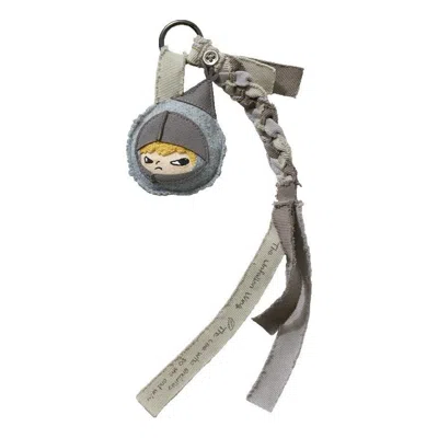 Pop Mart Hirono Mist-walker Series Felt Ornament 'the Unfallen Wing' In Gray