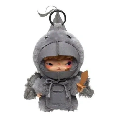 Pop Mart Hirono Mist-walker Series Plush Doll Pendant 'the Unfallen Wing' In Multi-color