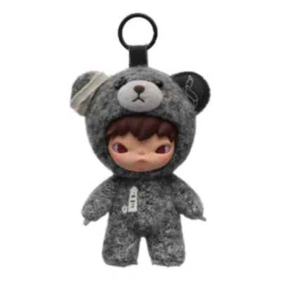 Pop Mart Hirono Road Journal Plush Pendant 'city Dust Afloat' In Black