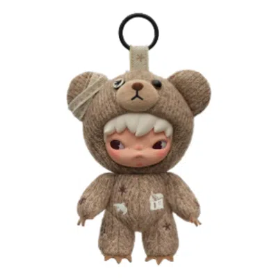 Pop Mart Hirono Road Journal Plush Pendant 'woven Woods' In Brown