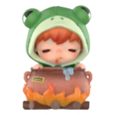 Pop Mart Hirono Tamed Wildgrass Series Figures 'boiling Frog' In Multi