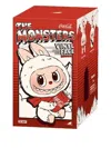 Pop Mart Labubu The Monsters Coca Cola Series Vinyl Face Keyring In White