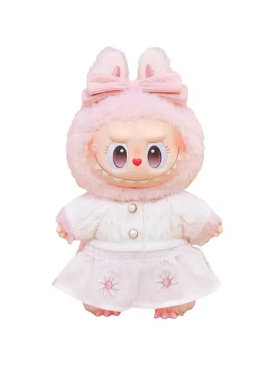 Pop Mart Labubu The Monsters Mokoko Fall Into Sweaters Series Vinyl Bag Charm In Pink
