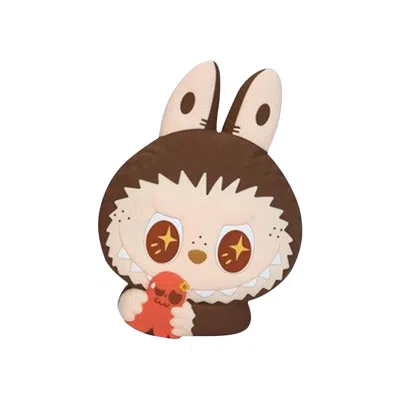 Pre-owned Pop Mart Labubu The Monsters Wacky Mart Series Silicone Ice Cube Tray Brown 'brown' | Men's Size One