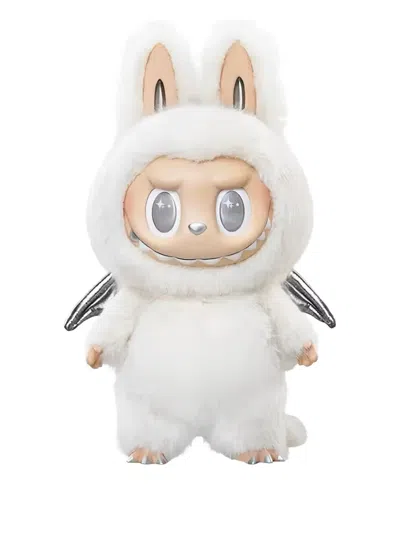 Pop Mart Labubu Zimomo Angel In Clouds + Tote Bag Collectible Figure In White