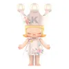 Pop Mart Mega Royal Molly Velvet Flowers 400% In Pink