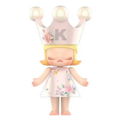 Pop Mart Mega Royal Molly Velvet Flowers 400% In Pink