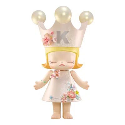 Pop Mart Mega Royal Molly Velvet Flowers 400% In Gold