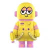 Pop Mart Mega Space Molly 400% Jon Burgerman Space Cadets 'chick Chick' In Yellow