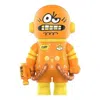 Pop Mart Mega Space Molly 400% Jon Burgerman Space Cadets 'eggy' In Orange