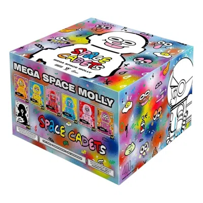 Pop Mart Mega Space Molly 400% Jon Burgerman Space Cadets Sealed Cases (6 Blind Boxes) In Brown
