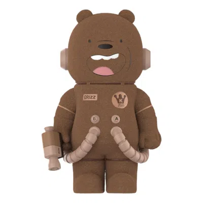Pop Mart Mega Space Molly 400% We Bare Bears 'grizz' In Brown