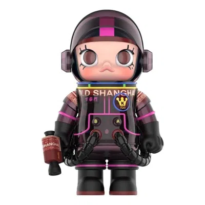 Pop Mart Mega Space Molly Old Shanghai Paramount 400% Shanghai Limited Edition In Black