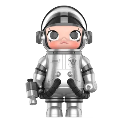 Pop Mart Mega Space Molly Refraction Figures 100% In Silver