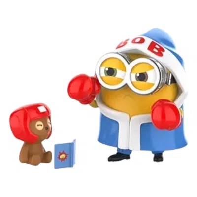 Pop Mart Minions Bedtime Stories By Bob And Tim Figures 'boxing Fundamentals' In Multi