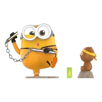 Pop Mart Minions Bedtime Stories By Bob And Tim Figures 'martial Art Legend' In Orange