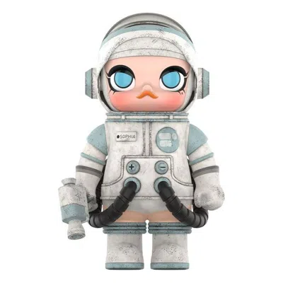 Pop Mart Molly Mega Space Molly Series 400% Ashley Wood Trendy Figures In Gray