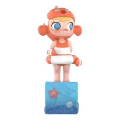 Pop Mart Molly Scenery Along The Way 20th Anniversary Series Figures 'gazing At You' In Red