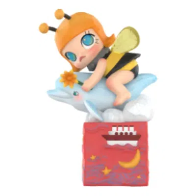 Pop Mart Molly Scenery Along The Way 20th Anniversary Series Figures 'i Am A Wild Bee' In Pink