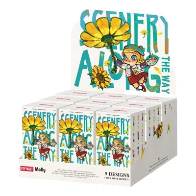 Pop Mart Molly Scenery Along The Way 20th Anniversary Series Figures Sealed Case (9 Blind Boxes) In Pink