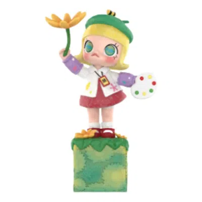 Pop Mart Molly Scenery Along The Way 20th Anniversary Series Figures 'world Of Blooms' In Pink