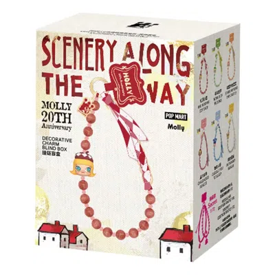 Pop Mart Molly Scenery Along The Way Series Decorative Charm Sealed Case (1 Blind Box) In Metallic