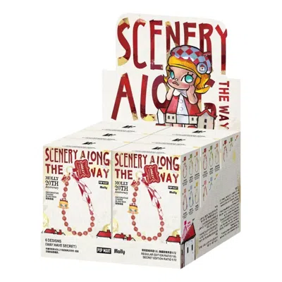Pop Mart Molly Scenery Along The Way Series Decorative Charm Sealed Case (6 Blind Boxes) In Neutral