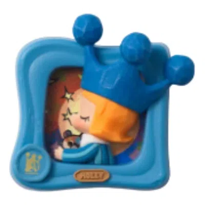 Pop Mart Molly Scenery Along The Way Series Fridge Magnet 'cuddle You To Sleep' In Red