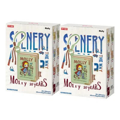 Pop Mart Molly Scenery Along The Way Series Mini Memory Album Bag Blind Case (2 Bilnd Boxes) In Red