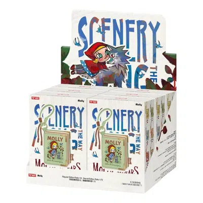 Pop Mart Molly Scenery Along The Way Series Mini Memory Album Bag Blind Case (6 Bilnd Boxes) In White
