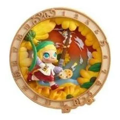 Pop Mart Molly The Wheel Of Time 20th Anniversary Series Figures 'world Of Blooms - Dawn And Dusk' In Multi