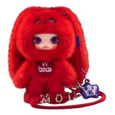 Pop Mart Molly × Yuqi Series 1/8 Action Figure 'gigi Molly' In Red
