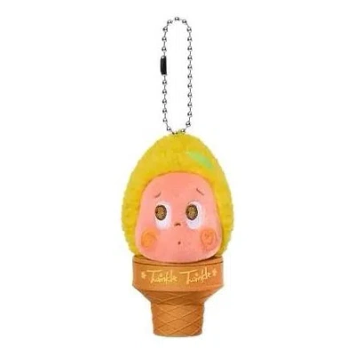 Pop Mart Moon Gelato Series Ice Cream Plush Pendant 'mint Ice Lemon Gelato' In Multi