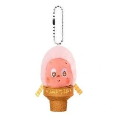 Pop Mart Moon Gelato Series Ice Cream Plush Pendant 'strawberry Guava Gelato' In Pink