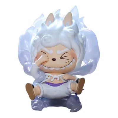 Pop Mart One Piece The Monsters Labubu 'monkey.d.luffy Gear 5' Secret Edition In Blue