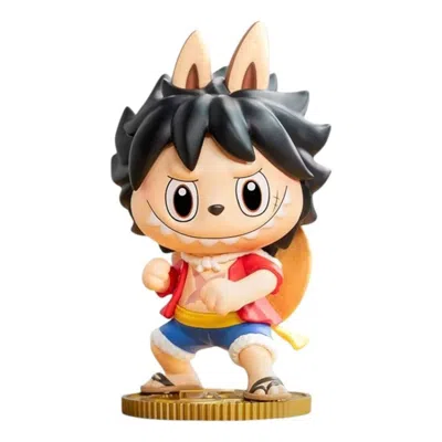 Pop Mart One Piece The Monsters Labubu 'monkey.d.luffy' In Brown