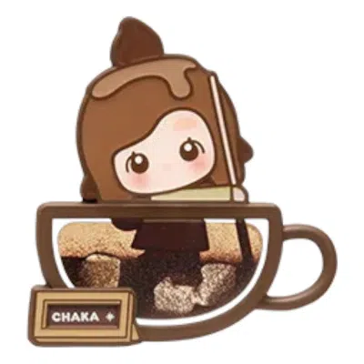 Pop Mart Pop Bean Coffee Factory Fridge Magnet 'chaka Double-shot Espresso' In Multi