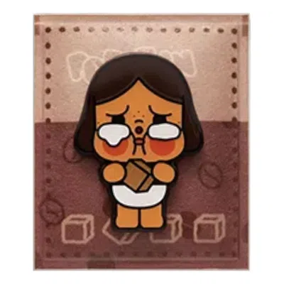 Pop Mart Pop Bean Coffee Factory Fridge Magnet 'crybaby Golden Sugar Seasoning' In Brown