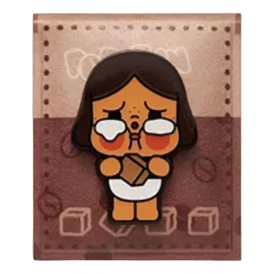 Pop Mart Pop Bean Coffee Factory Fridge Magnet 'crybaby Golden Sugar Seasoning' In Brown
