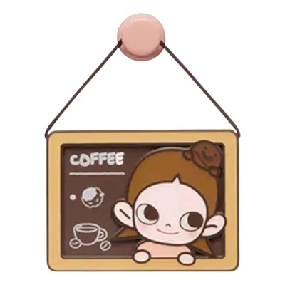 Pop Mart Pop Bean Coffee Factory Fridge Magnet 'zsiga Special Blend' In Brown