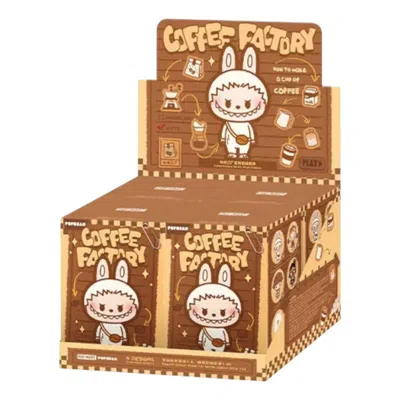Pop Mart Pop Bean Coffee Factory Plush Pendant Sealed Case (4 Blind Boxes) In Brown