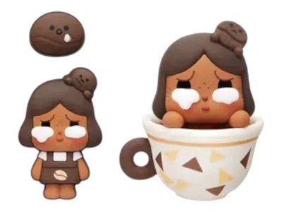Pre-owned Pop Mart Pop Bean Coffee Factory Series Crybaby Decoration Charm In Multi