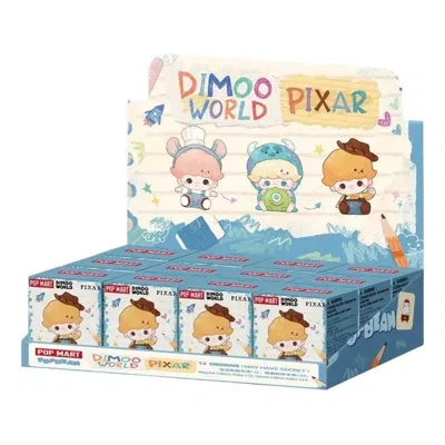 Pop Mart Pop Bean Dimoo World X Pixar Series Sealed Case (12 Blind Boxes) In Orange