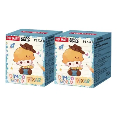 Pop Mart Pop Bean Dimoo World X Pixar Series Sealed Case (2 Blind Boxes) In Metallic