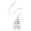 Pop Mart Pop Bean Fluffy And Cozy Card Holder Pendant 'labubu Toasty Snow Baby' In Multi