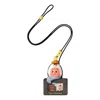 Pop Mart Pop Bean Fluffy And Cozy Card Holder Pendant 'twinkle Twinkle Cozy Penguin' In Black