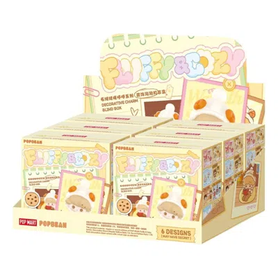 Pop Mart Pop Bean Fluffy And Cozy Decorative Charm Sealed Case (6 Blind Boxes) In Multi