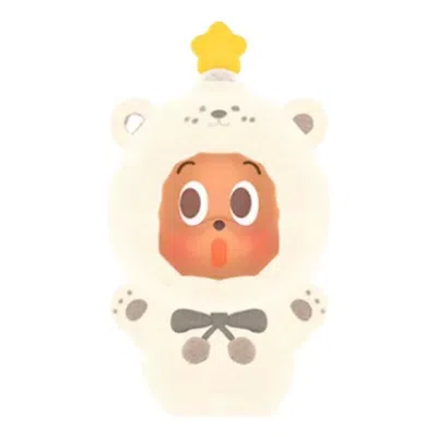 Pop Mart Pop Bean Fluffy And Cozy Figure 'twinkle Twinkle Cozy Polar Bear' In White