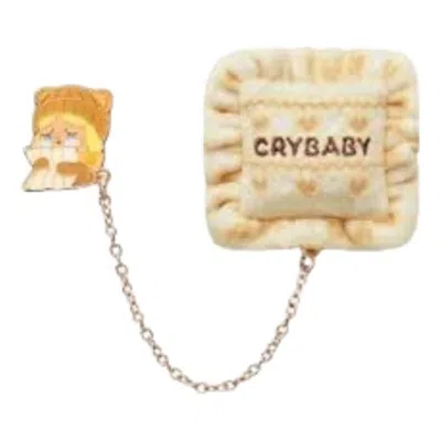 Pop Mart Pop Bean Fluffy And Cozy Fridge Magnet 'crybaby Fuzzy Bear' In Multi