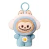 Pop Mart Pop Bean Fluffy And Cozy Plush Pendant 'labubu Toasty Snow Baby' In Multi